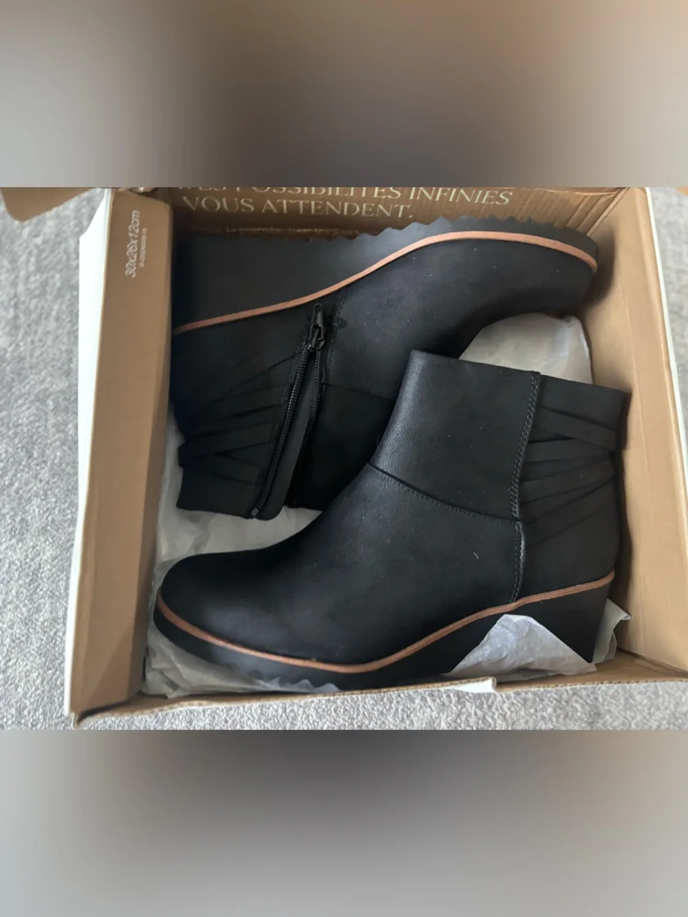 New LifeStride Zariah Women’s Wedge Boots Size 8.5W